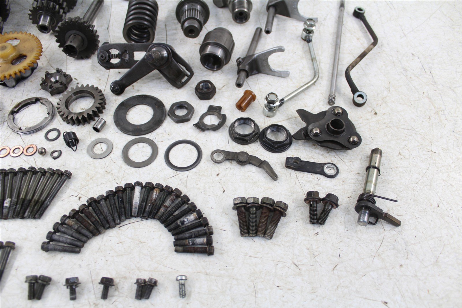 1999 Yamaha Big Bear 350 4x4 Transmission Gears Shift Shaft Forks Drum 50108