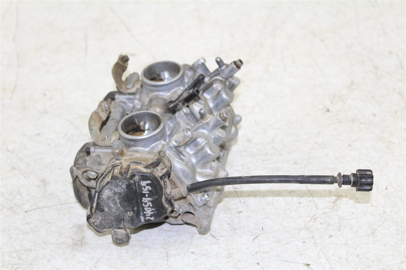 2003 Kawasaki Prairie 650 4x4 Keihin Carburetors Carbs Fuel Intake 24054