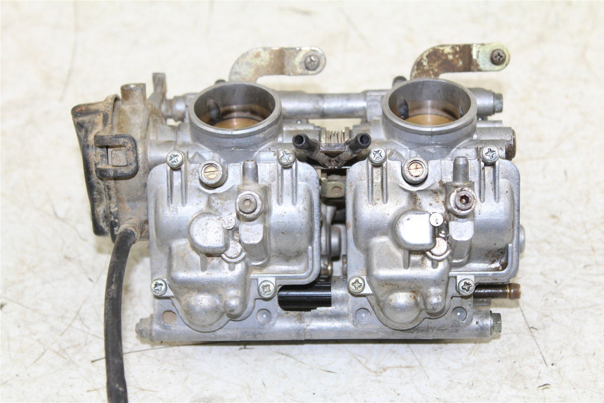 2003 Kawasaki Prairie 650 4x4 Keihin Carburetors Carbs Fuel Intake 24054