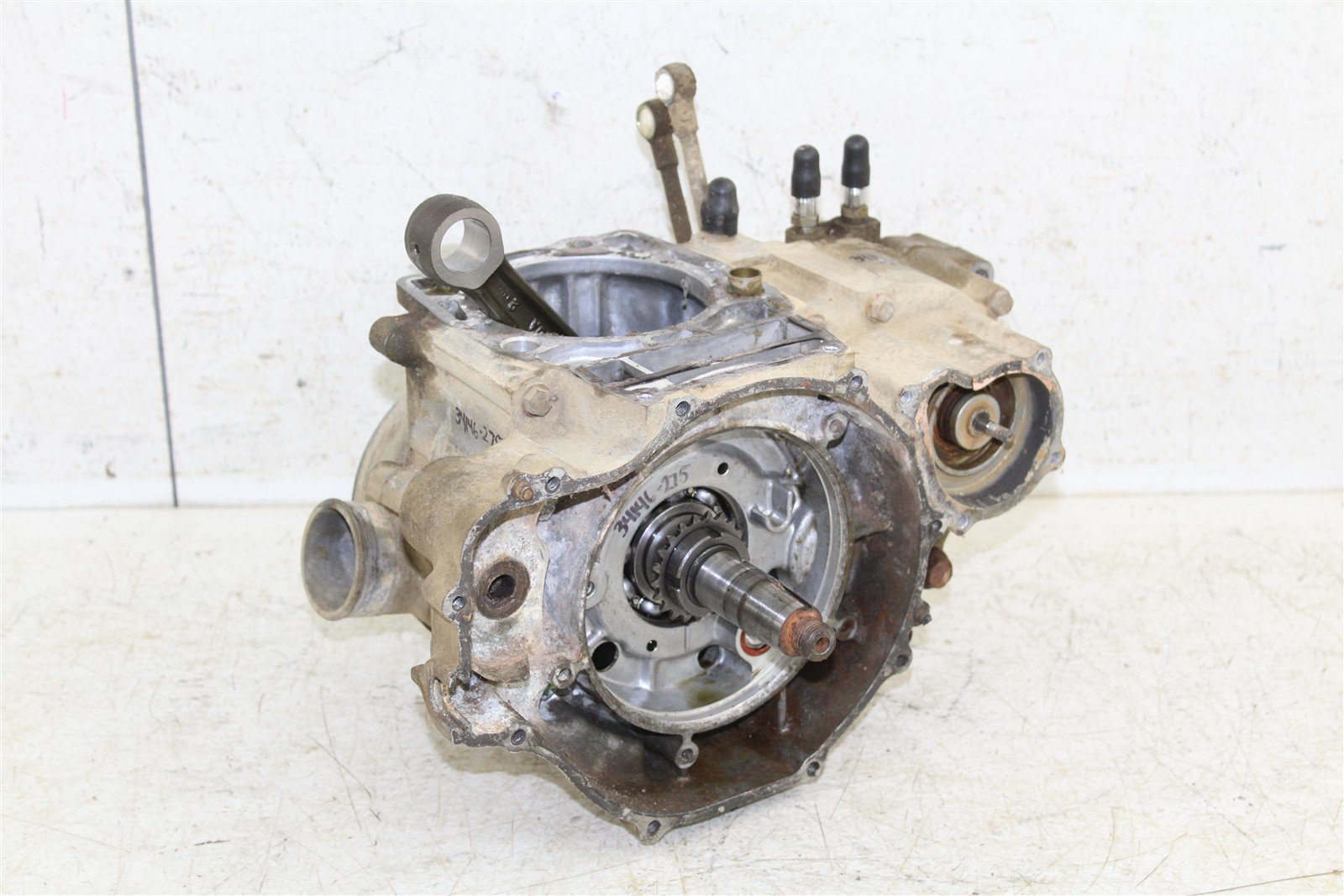 1999 Polaris Scrambler 500 4x4 Engine Bottom Lower End Cases Crankshaft 34146