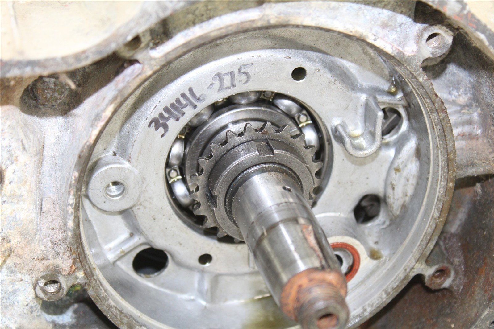 1999 Polaris Scrambler 500 4x4 Engine Bottom Lower End Cases Crankshaft 34146
