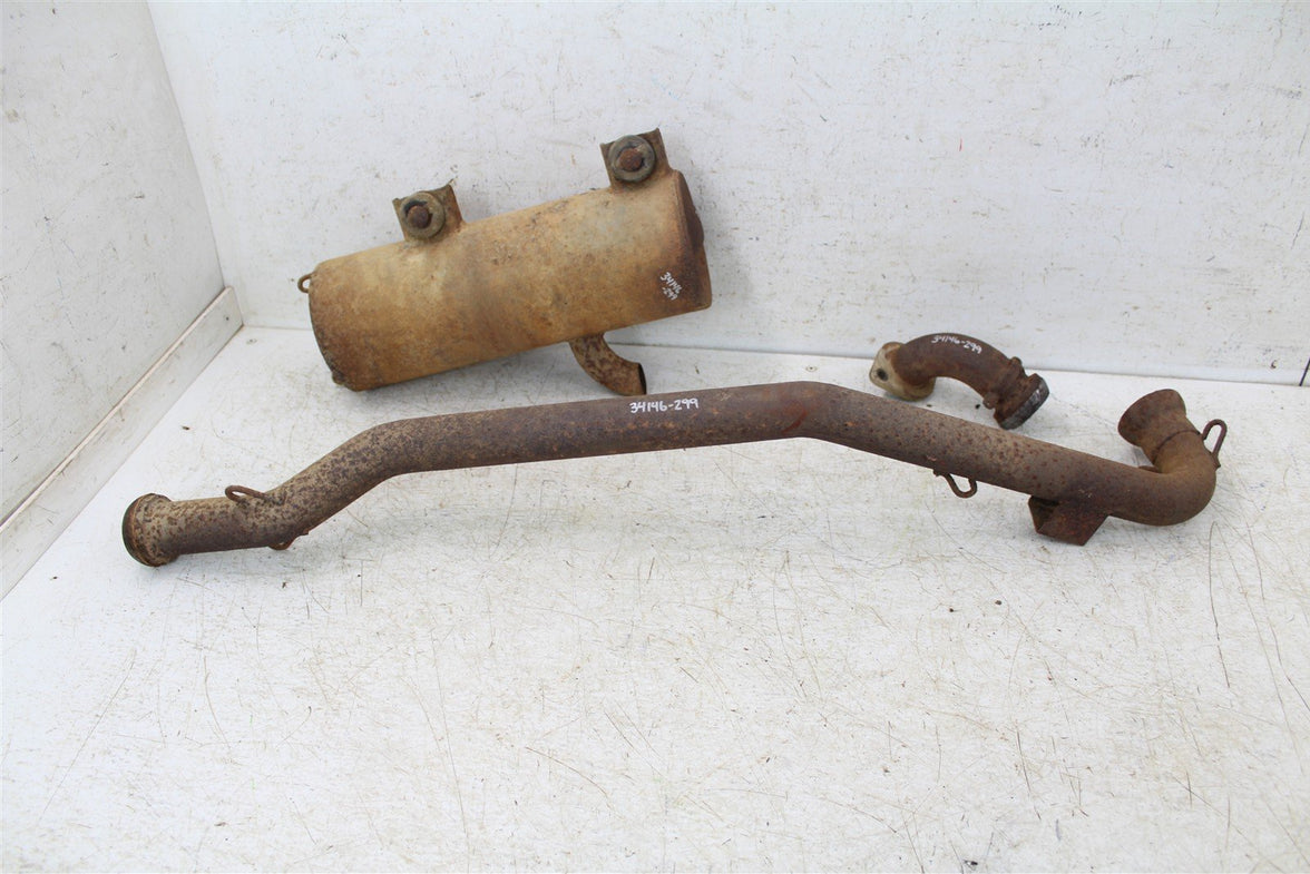 1999 Polaris Scrambler 500 4x4 Exhaust Head Pipe Silencer Muffler 34146