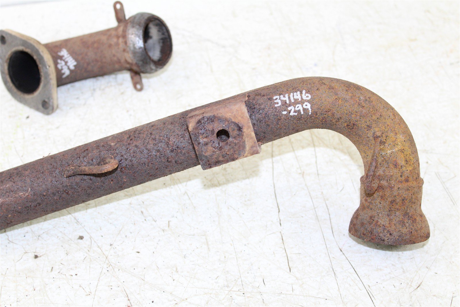 1999 Polaris Scrambler 500 4x4 Exhaust Head Pipe Silencer Muffler 34146