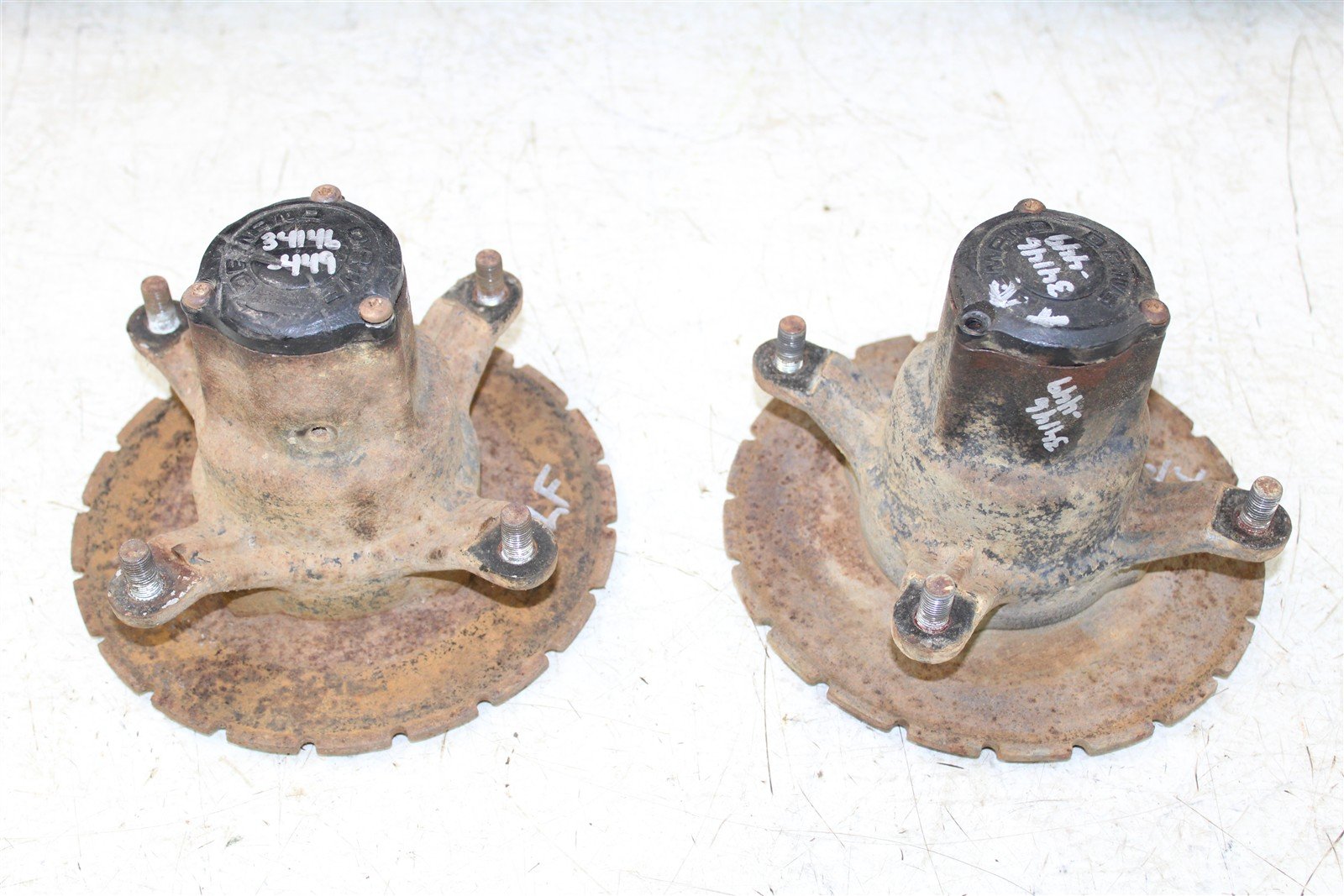 1999 Polaris Scrambler 500 4x4 Front Hubs Brake Rotors 34146