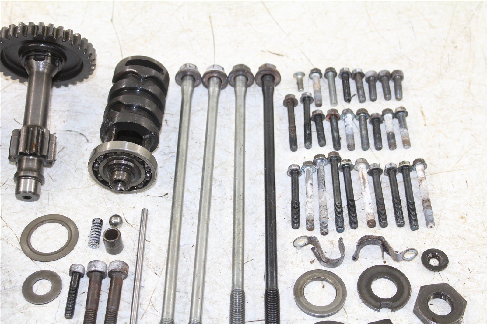1987 Yamaha Warrior 350 Transmission Gears Shift Shaft Forks Drum 50109