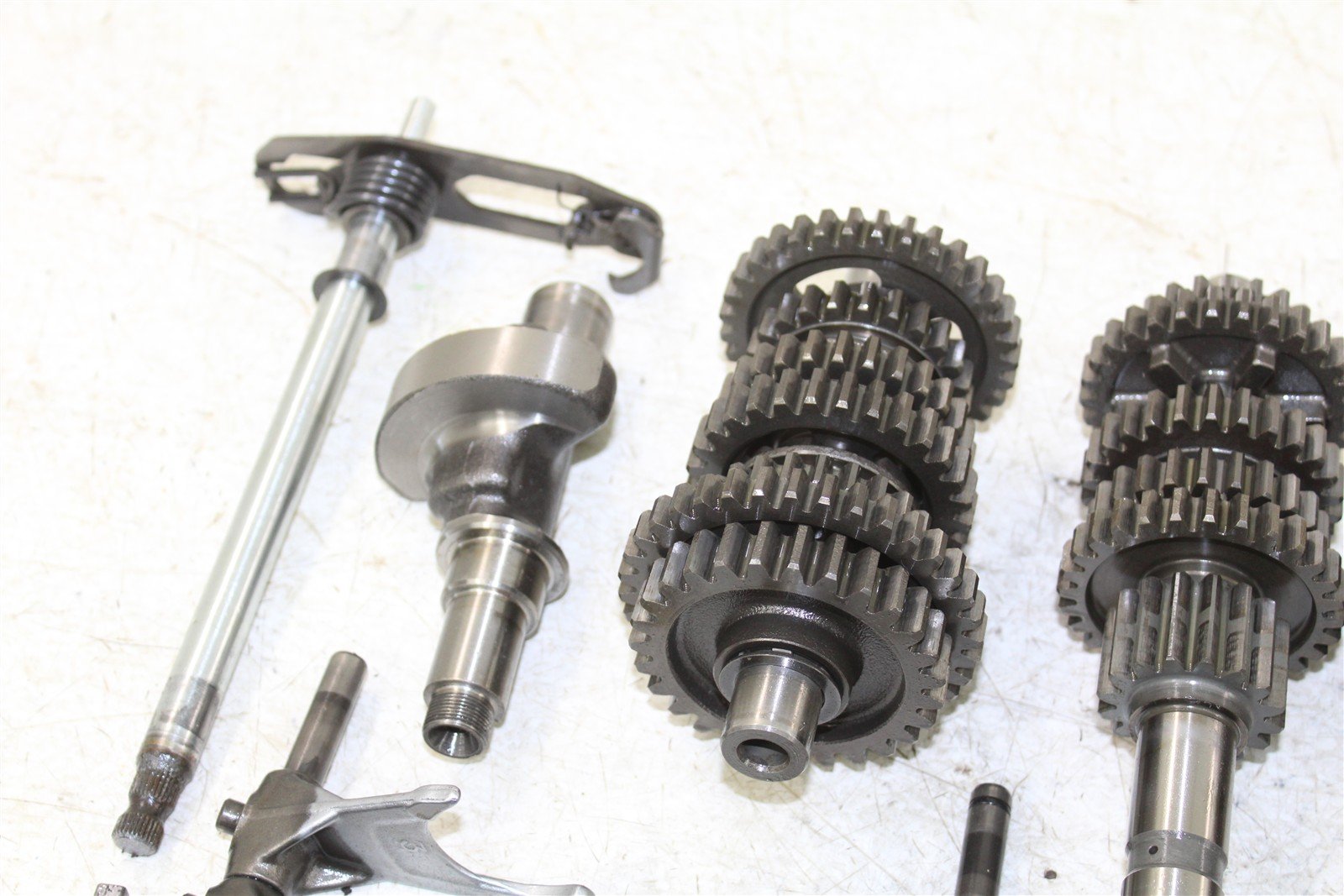 1987 Yamaha Warrior 350 Transmission Gears Shift Shaft Forks Drum 50109
