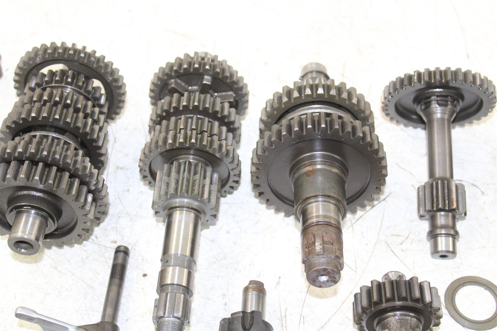 1987 Yamaha Warrior 350 Transmission Gears Shift Shaft Forks Drum 50109