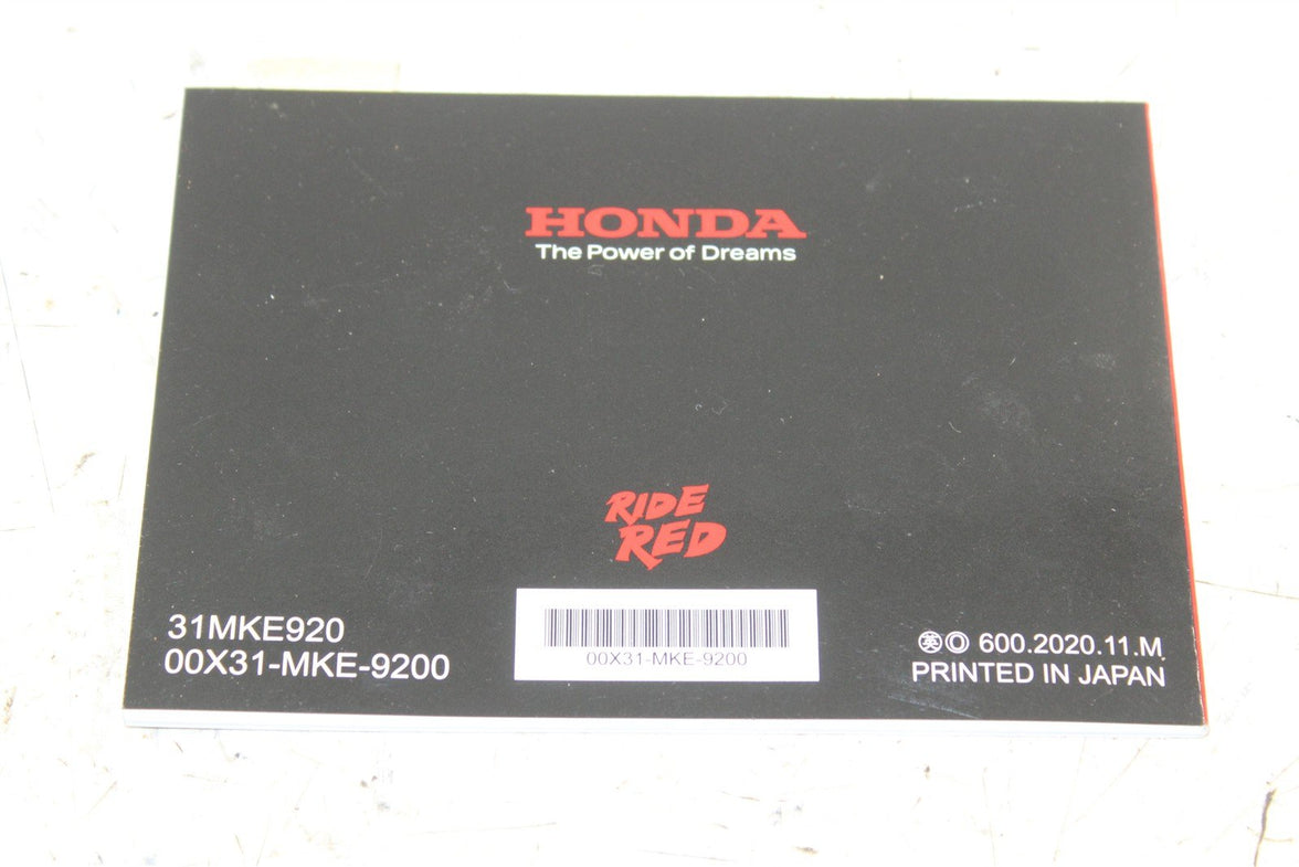 2021 Honda CRF 450RL Owners Manual 465G