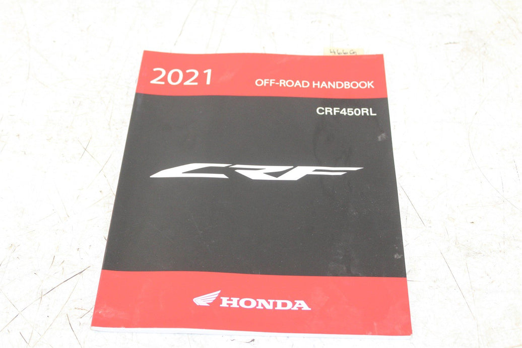 2021 Honda CRF 450RL Off Road Hand Book Repair Manual 466G