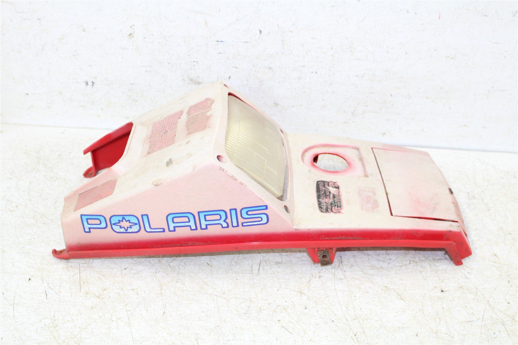 1994 Polaris 400L 4x4 Front Hood Plastic Fender w/ Upper Headlight Light 34147