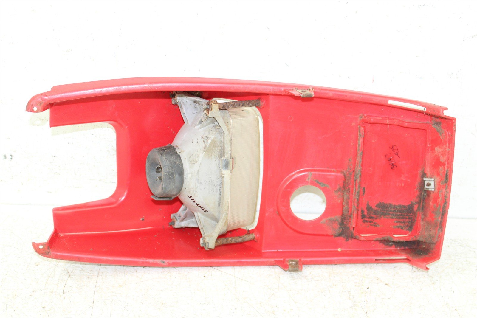 1994 Polaris 400L 4x4 Front Hood Plastic Fender w/ Upper Headlight Light 34147