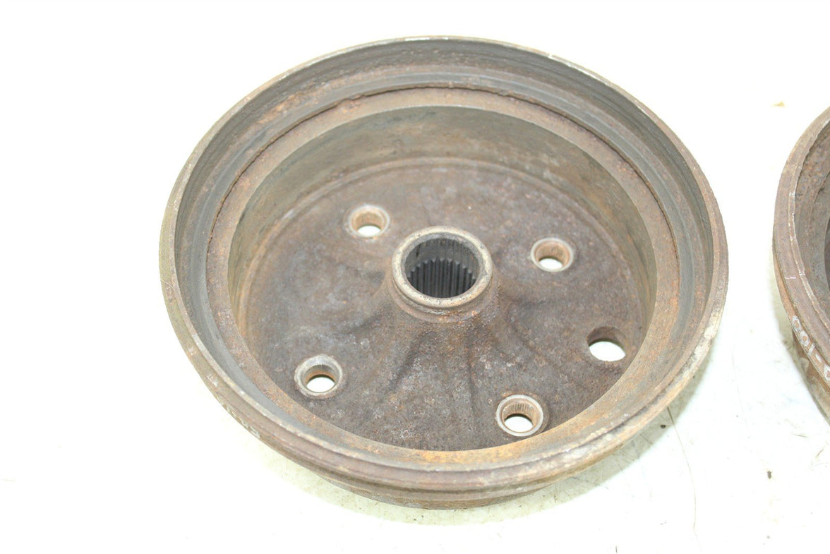 1991 Yamaha Big Bear 350 4x4 Front Brake Drums Hubs 50110