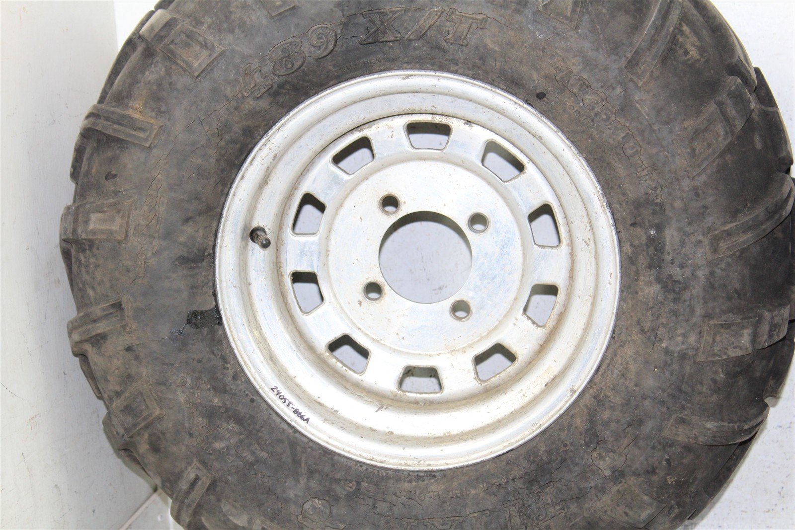 2006 Kawasaki Brute Force 750 4x4 Rear Wheel Set 12x7.5 Rims 24055