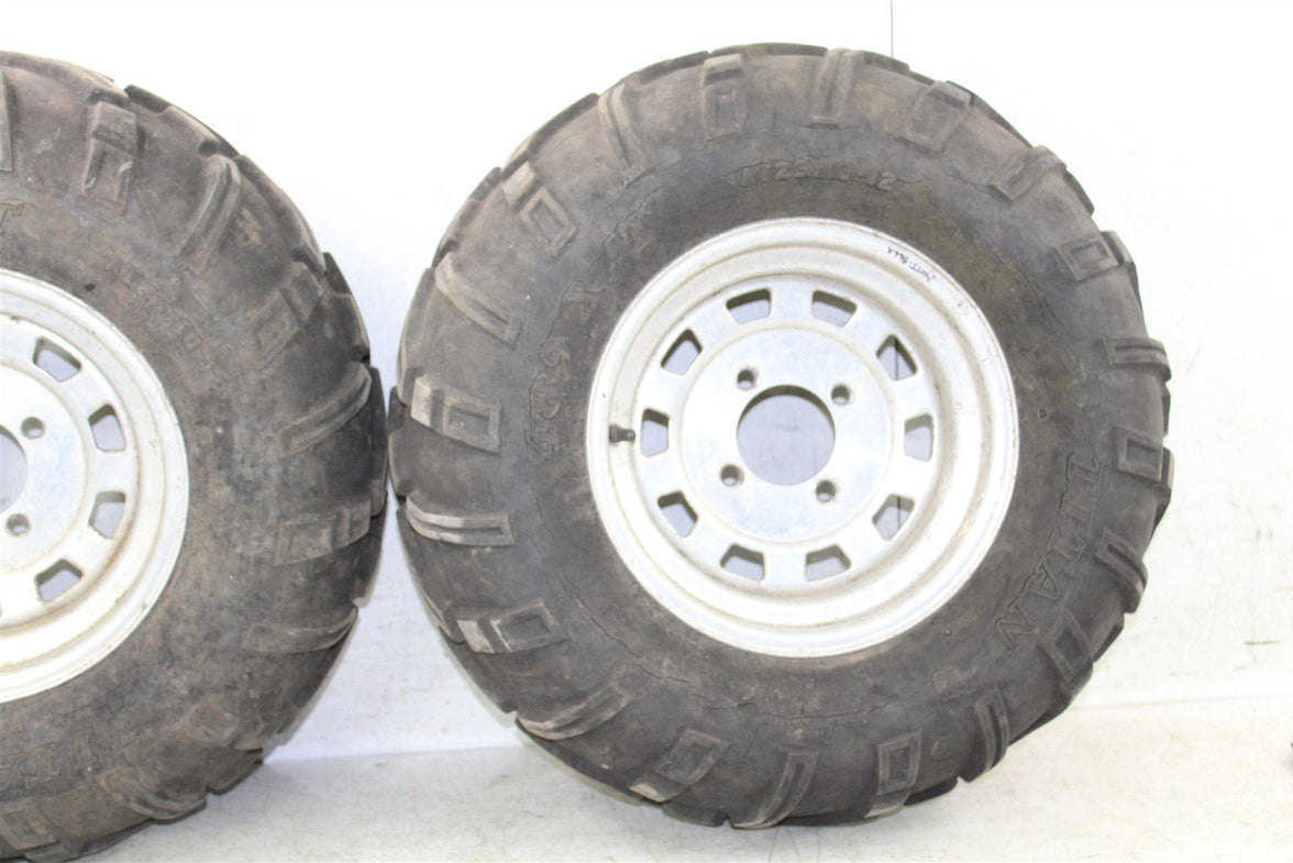 2006 Kawasaki Brute Force 750 4x4 Rear Wheel Set 12x7.5 Rims 24055