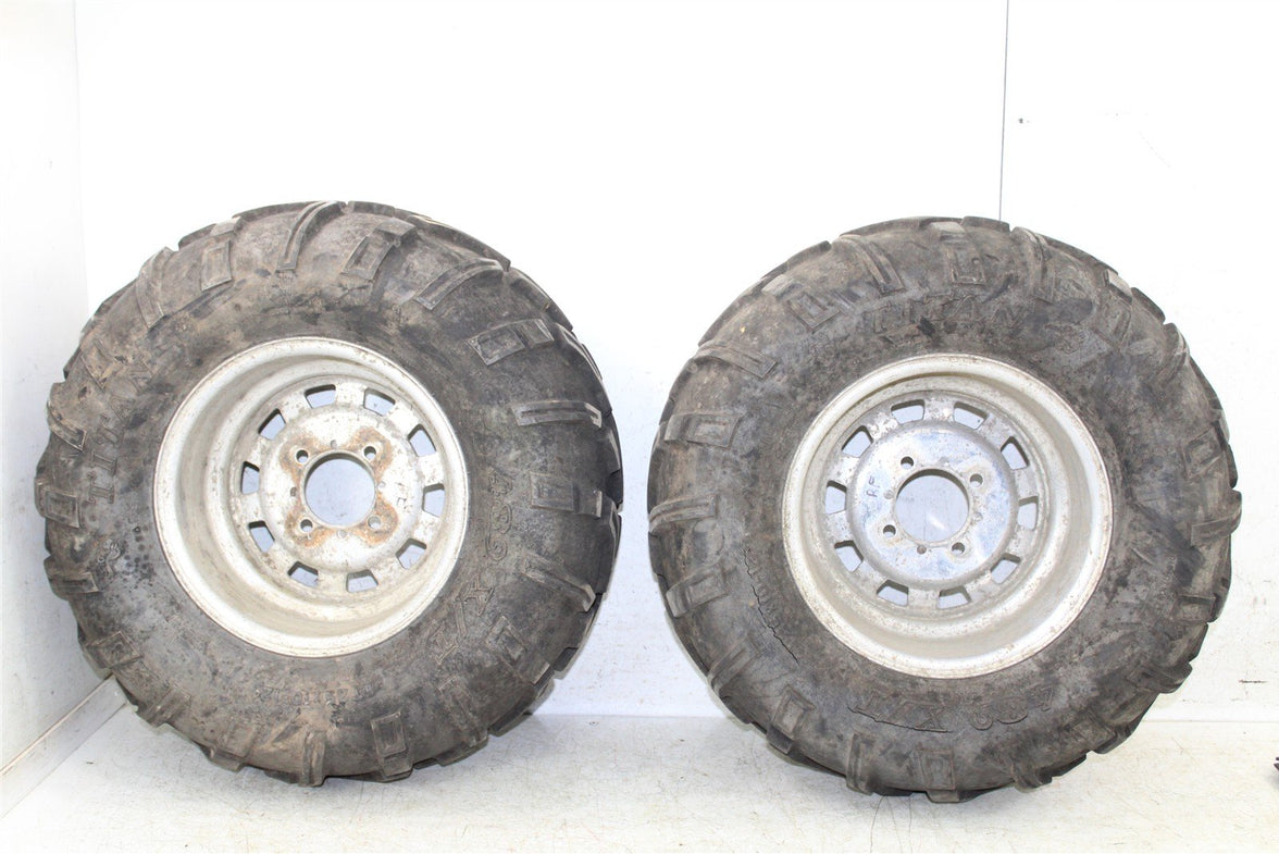 2006 Kawasaki Brute Force 750 4x4 Rear Wheel Set 12x7.5 Rims 24055