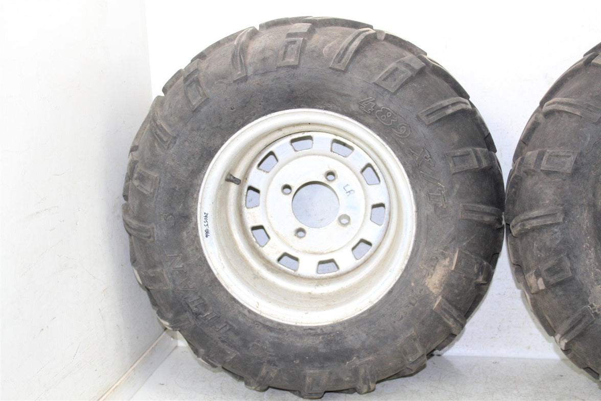 2006 Kawasaki Brute Force 750 4x4 Rear Wheel Set Rims WIDE OFFSET 24055
