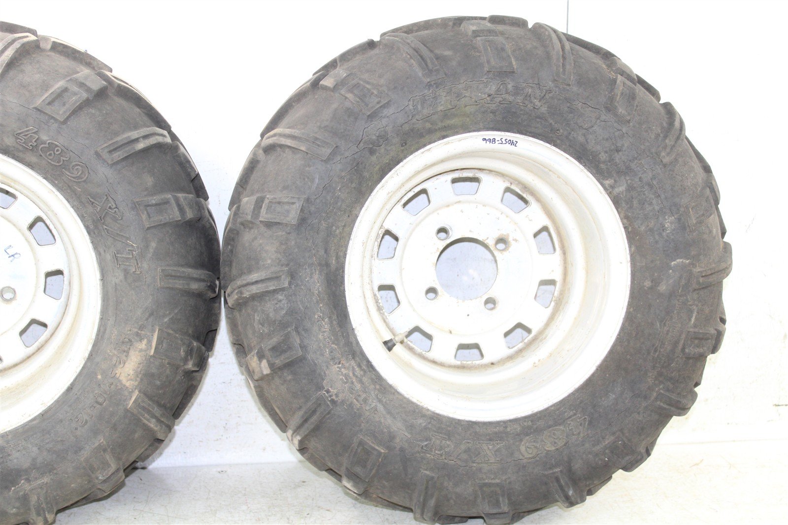 2006 Kawasaki Brute Force 750 4x4 Rear Wheel Set Rims WIDE OFFSET 24055