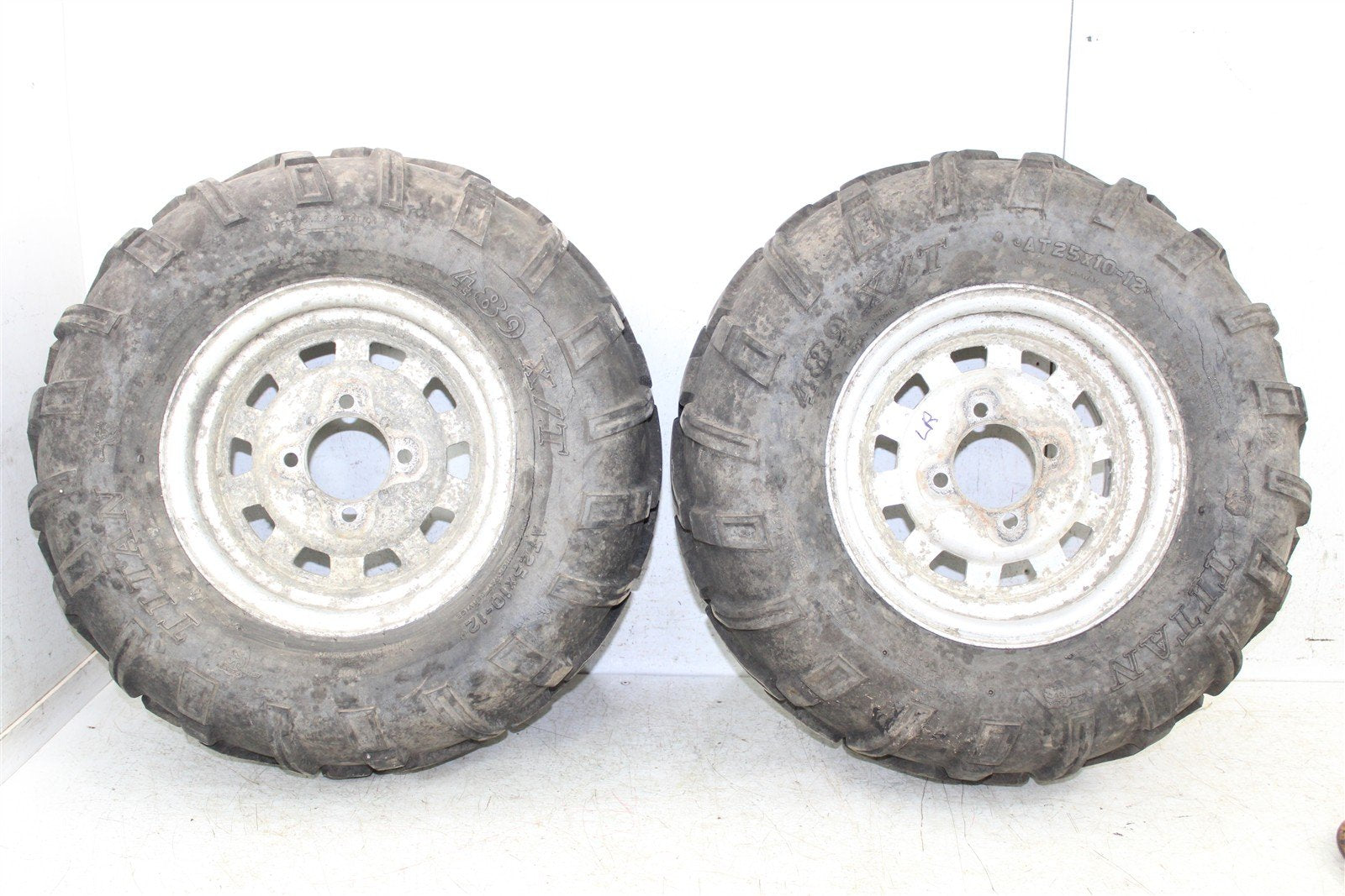 2006 Kawasaki Brute Force 750 4x4 Rear Wheel Set Rims WIDE OFFSET 24055