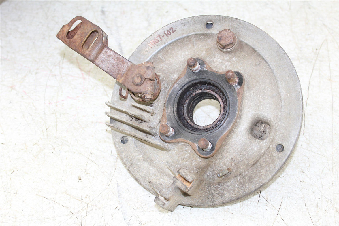 1985 Honda ATC 250 ES Big Red Rear Brake Drum Backing Plate Panel 11107