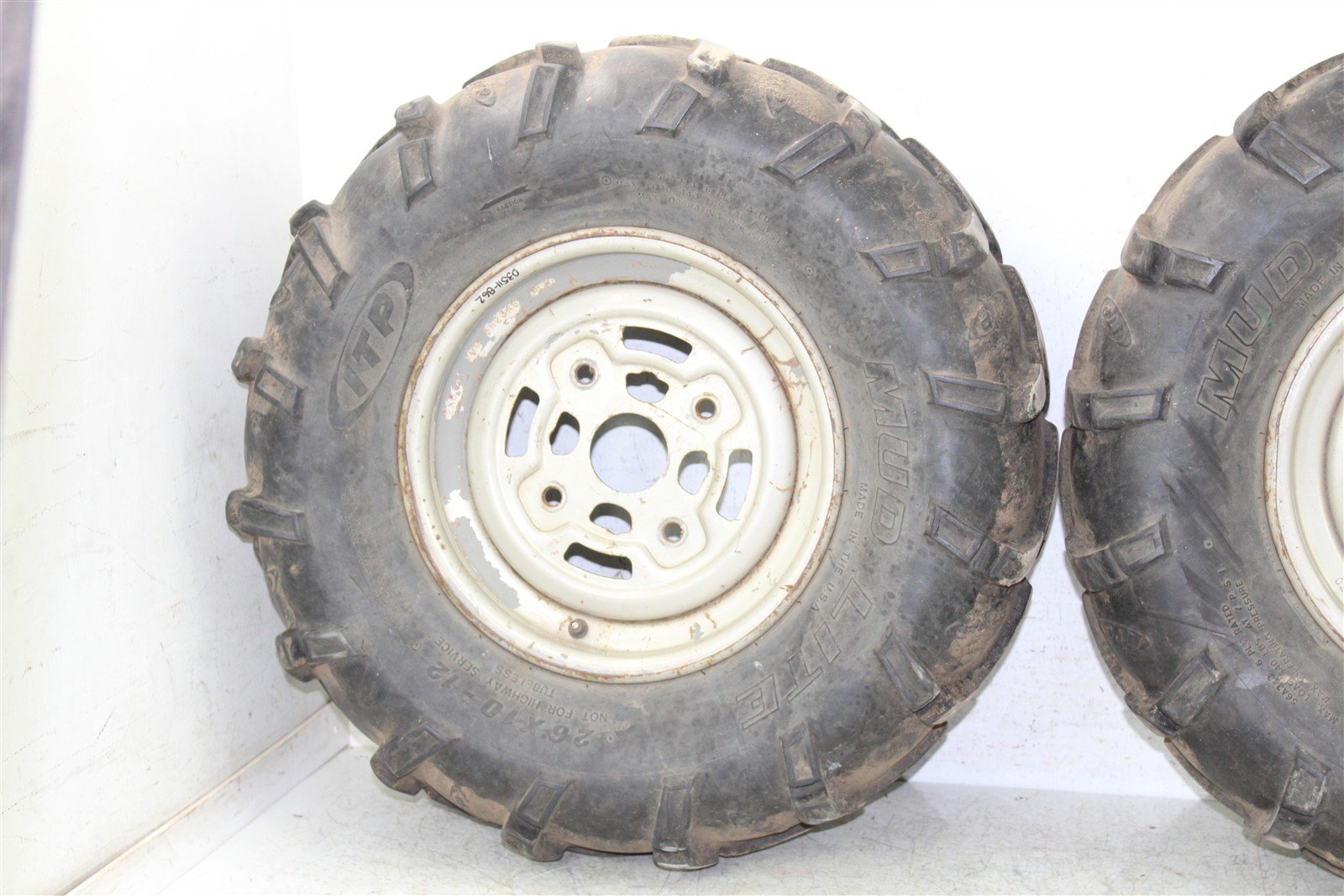 2004 Can Am Outlander 400 4x4 Front Wheel Set Rims 03511