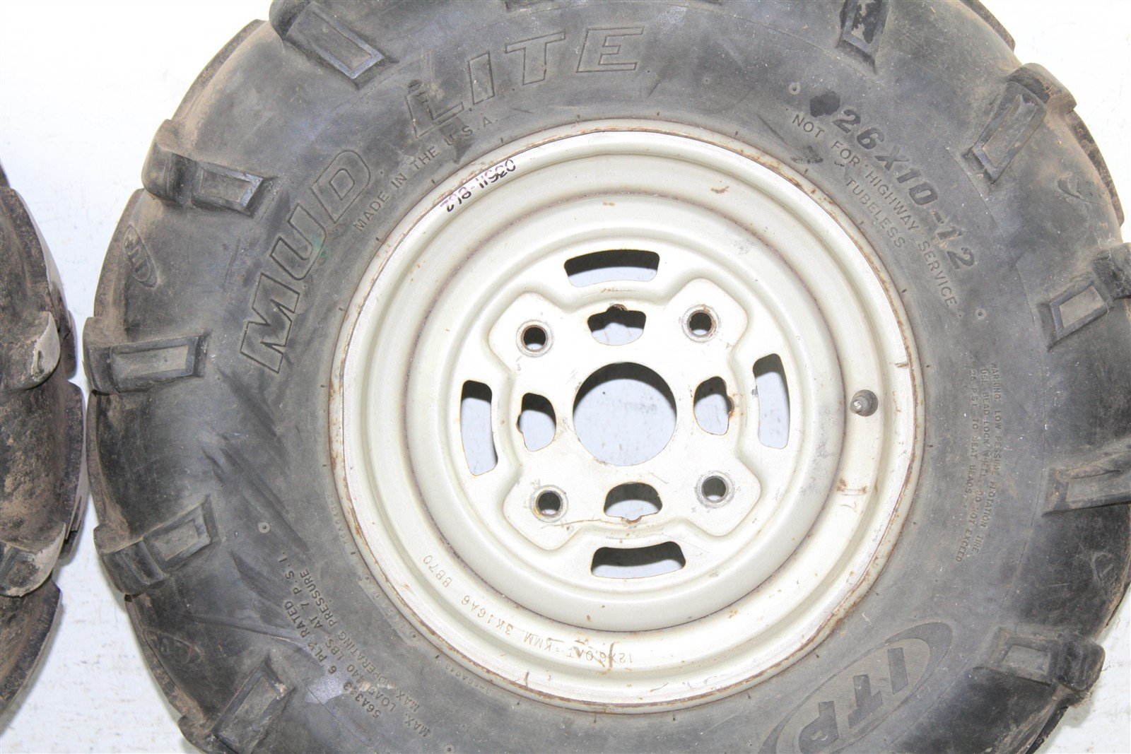 2004 Can Am Outlander 400 4x4 Front Wheel Set Rims 03511