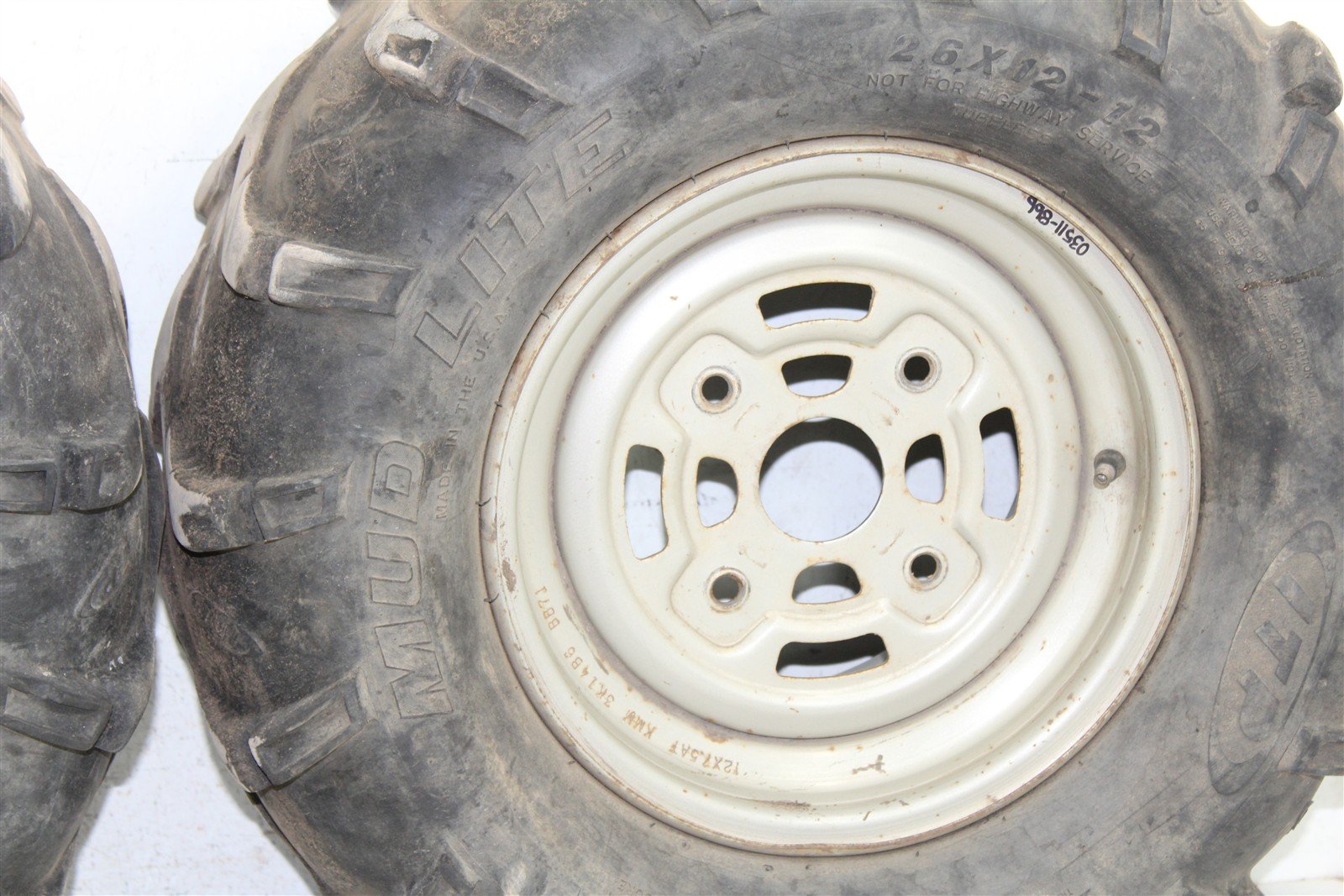 2004 Can Am Outlander 400 4x4 Rear Wheel Set Rims 03511