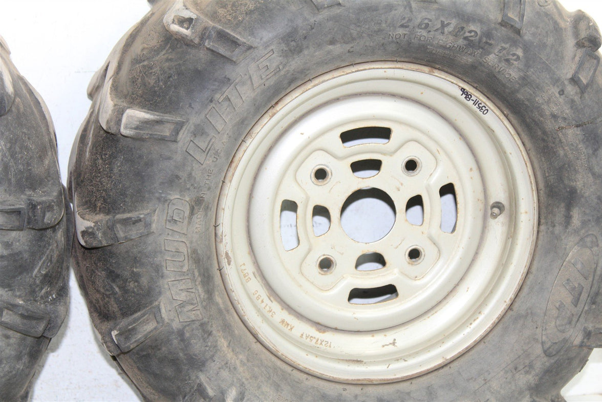 2004 Can Am Outlander 400 4x4 Rear Wheel Set Rims 03511