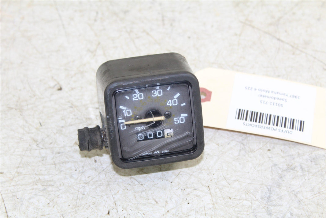 1987 Yamaha Moto4 225 Speedometer Speedo Instrument Gauge Cluster 50111