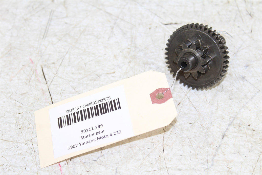 1987 Yamaha Moto4 225 Starter Motor Limiter Reduction Gears 50111