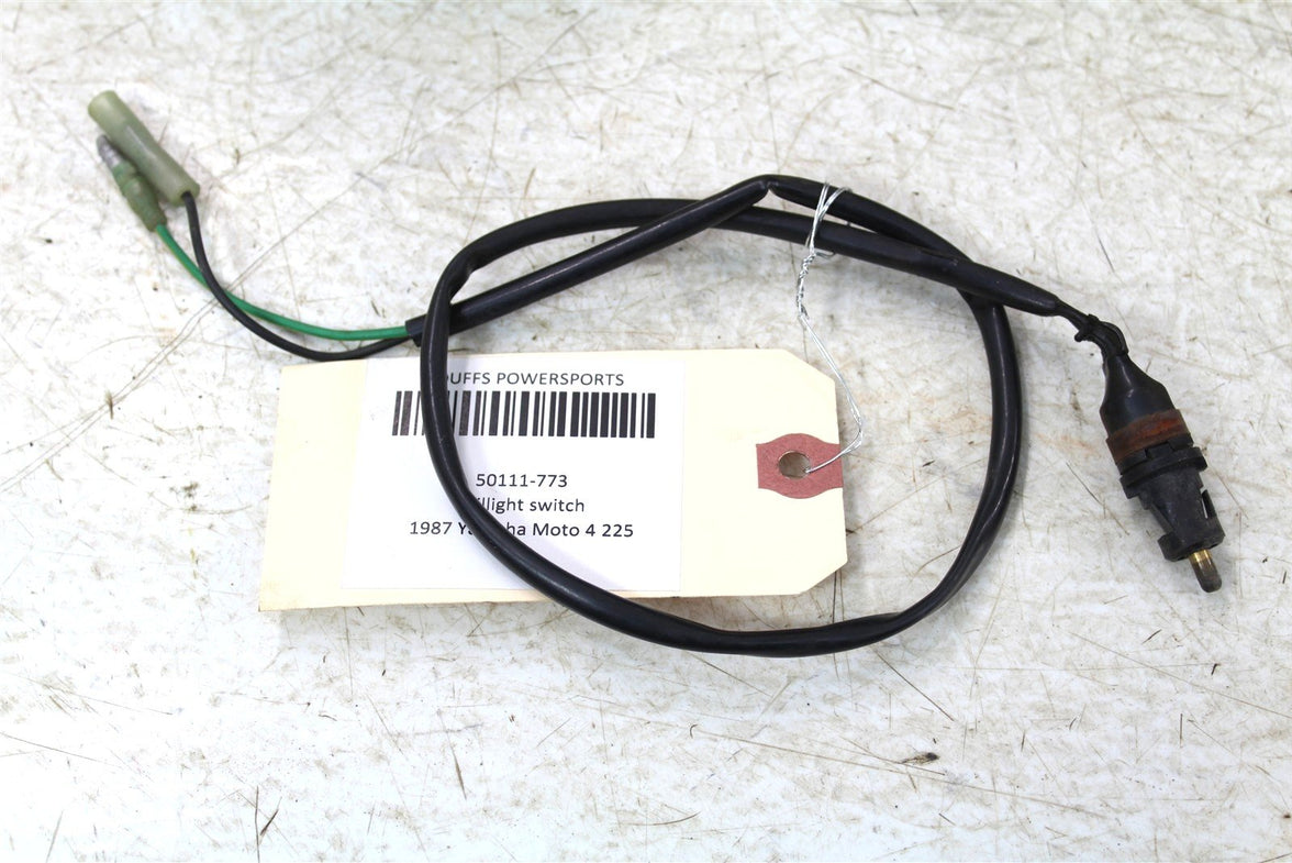 1987 Yamaha Moto4 225 Front Brake Handle Taillight Switch Sensor 50111