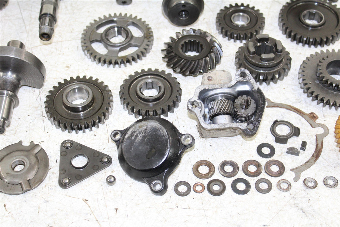 1987 Yamaha Moto4 225 Transmission Gears Shift Output Shaft Forks Drum 50111