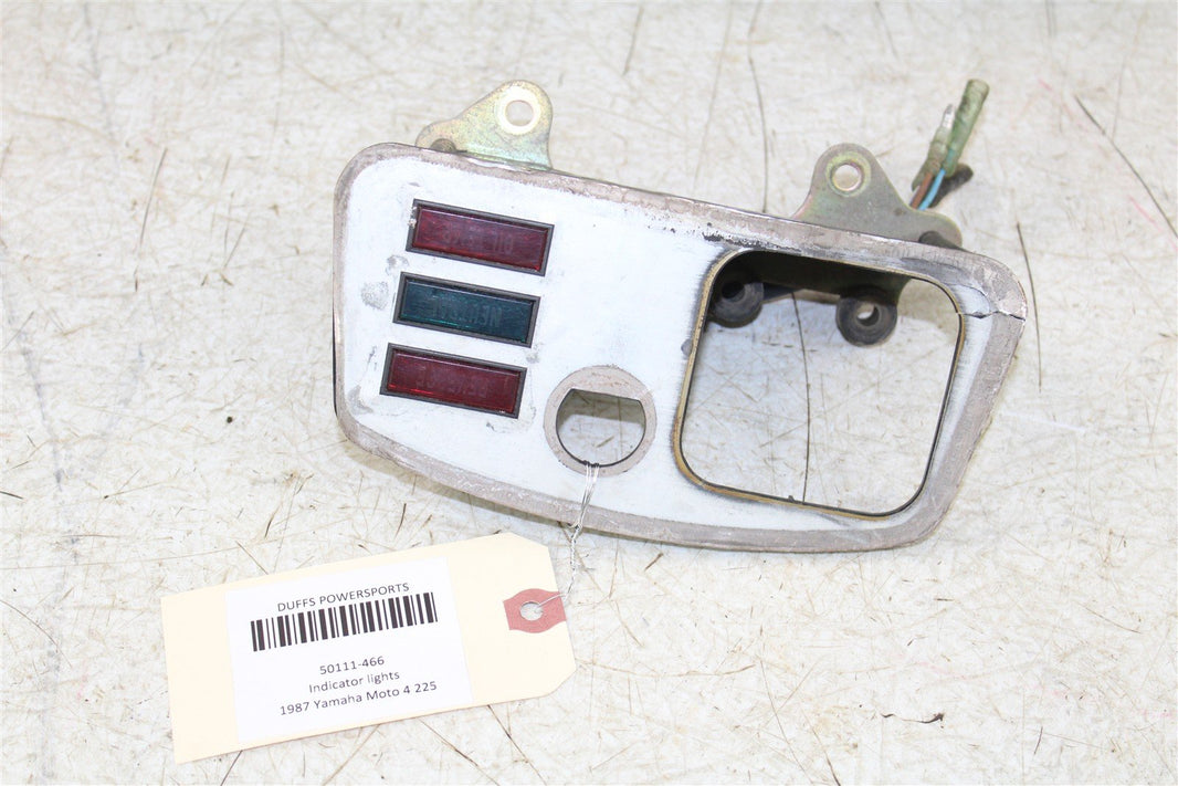 1987 Yamaha Moto4 225 Indicator Lights Neutral Reverse Light 50111