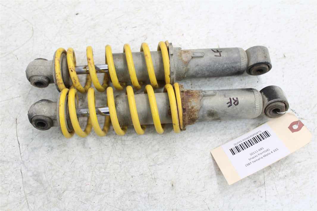 1987 Yamaha Moto4 225 Front Shocks Spring Absorber Left Right 50111