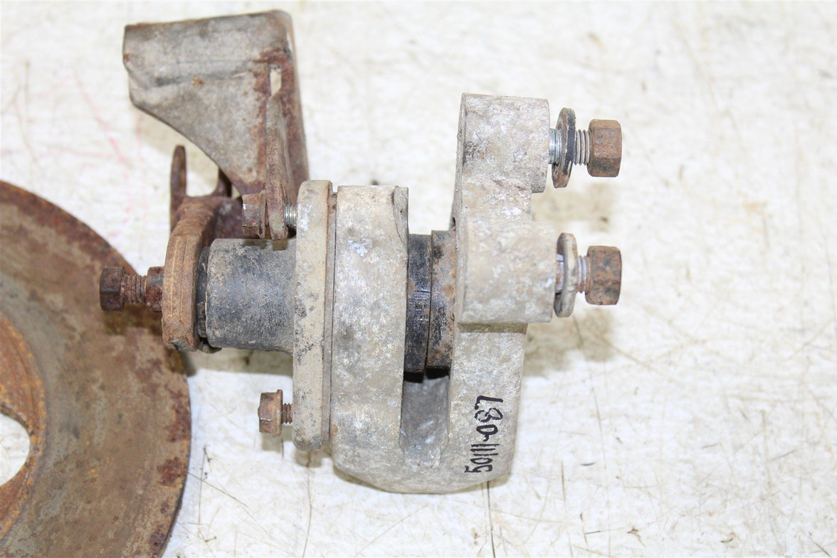 1987 Yamaha Moto4 225 Rear Brake Caliper w/ Rotor & Guard Shield 50111
