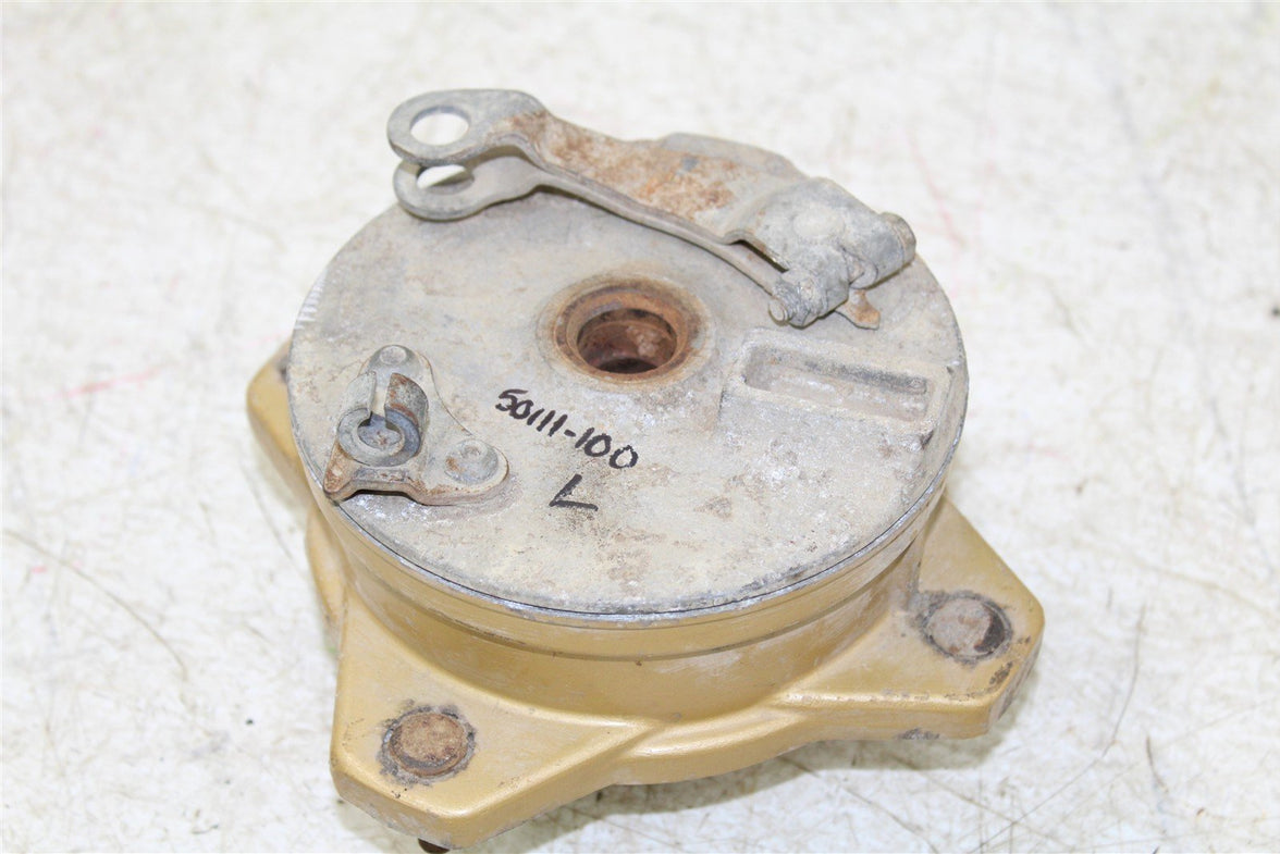 1987 Yamaha Moto4 225 Front Brake Drums Backing Plate Panel Hubs Set 50111