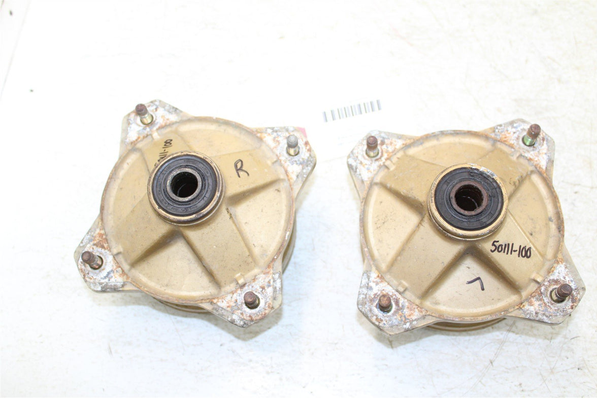 1987 Yamaha Moto4 225 Front Brake Drums Backing Plate Panel Hubs Set 50111