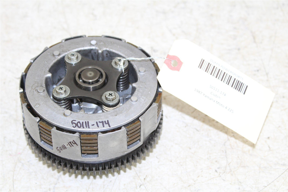 1987 Yamaha Moto4 225 Clutch Basket Inner Hub Pressure Plate 50111