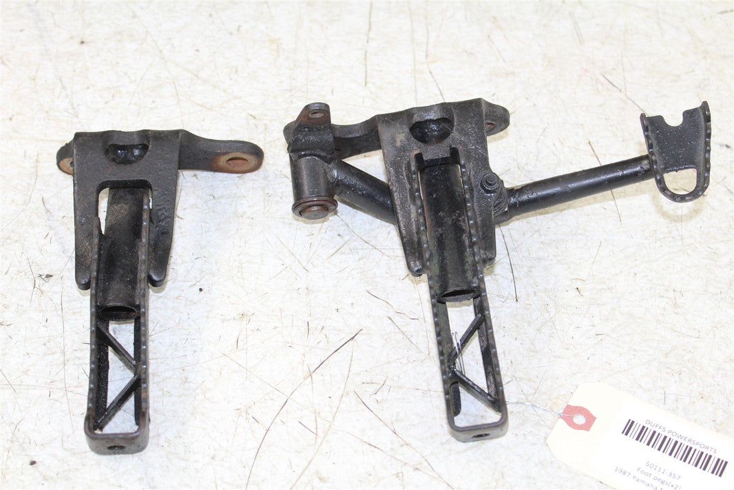 1987 Yamaha Moto4 225 Foot Pegs Rests Set Left Right 50111