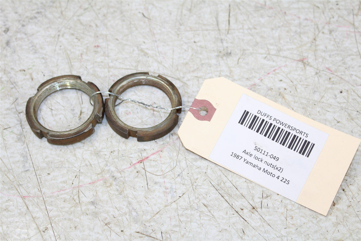 1987 Yamaha Moto4 225 Rear Axle Lock Nuts 50111