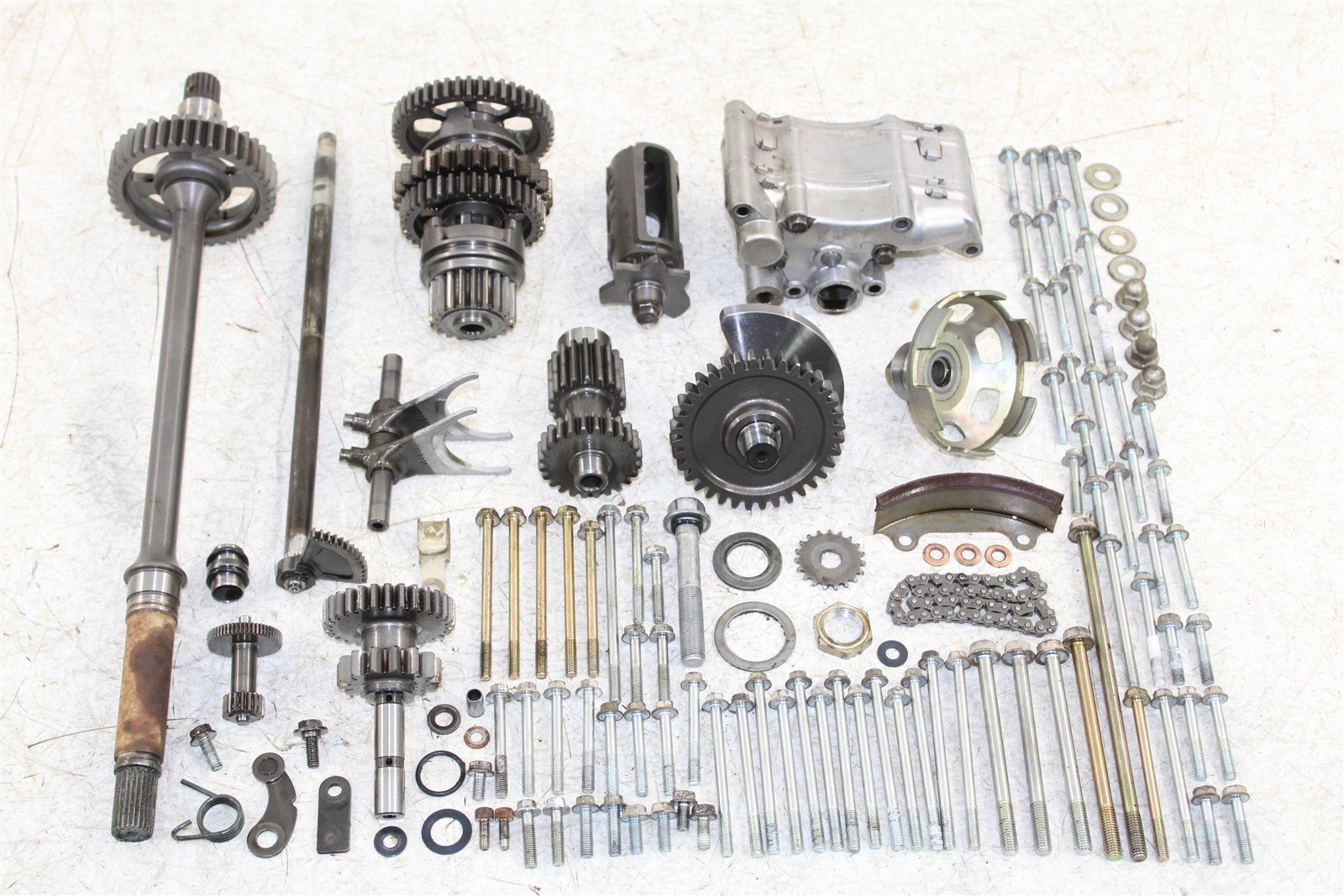 2001 Honda Foreman Rubicon 500 FA Transmission Gears Shift Shaft Fork Drum 11108