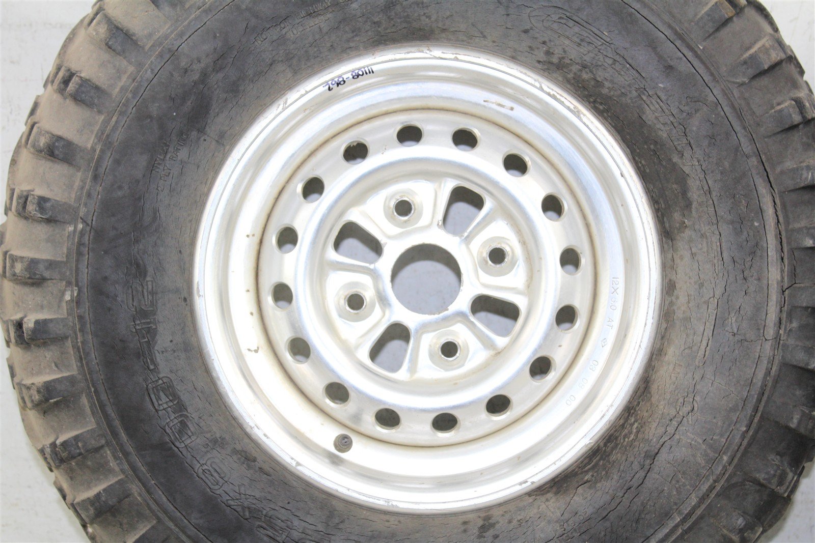 2001 Honda Foreman Rubicon 500 FA Front Wheel Set Rims 11108