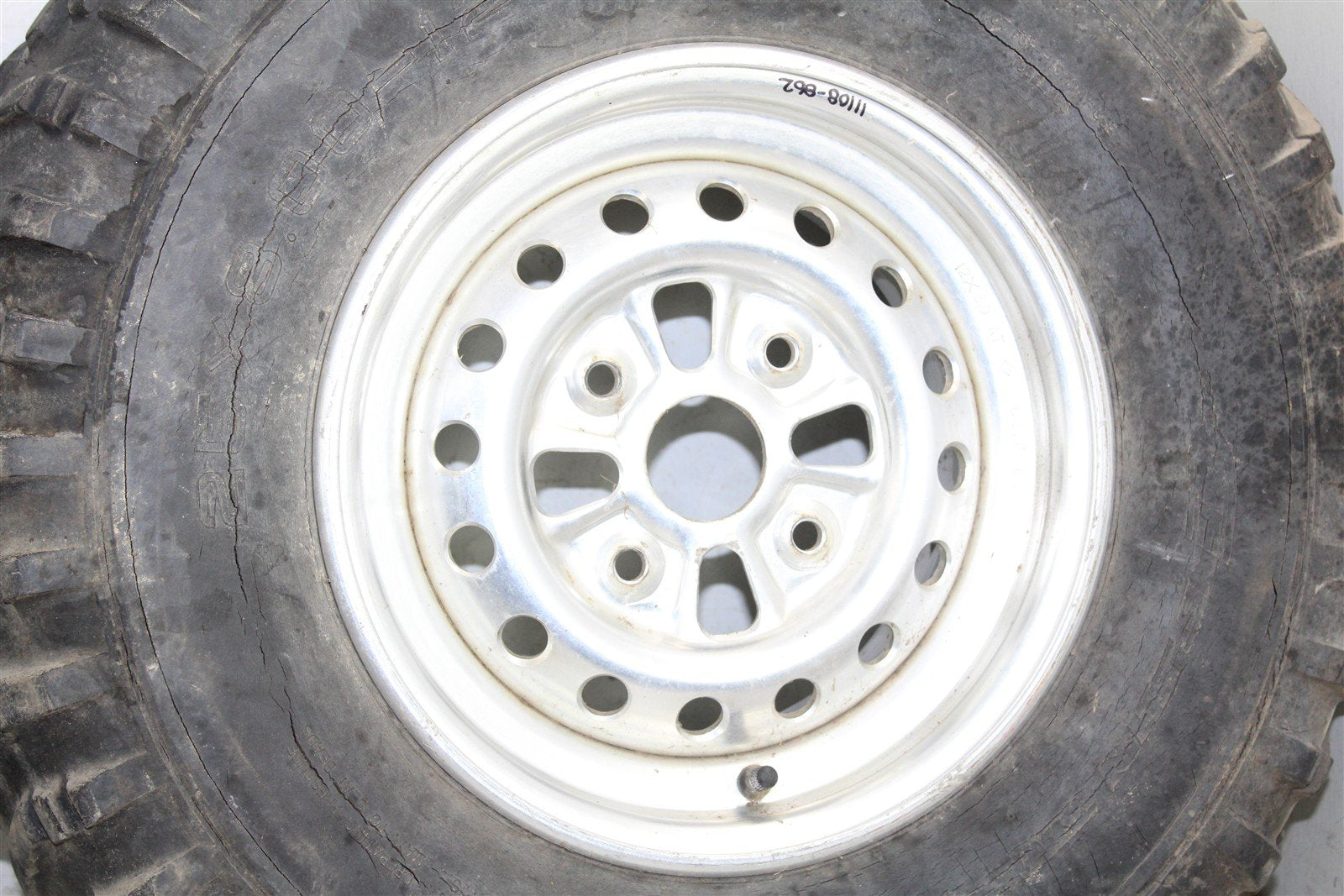 2001 Honda Foreman Rubicon 500 FA Front Wheel Set Rims 11108