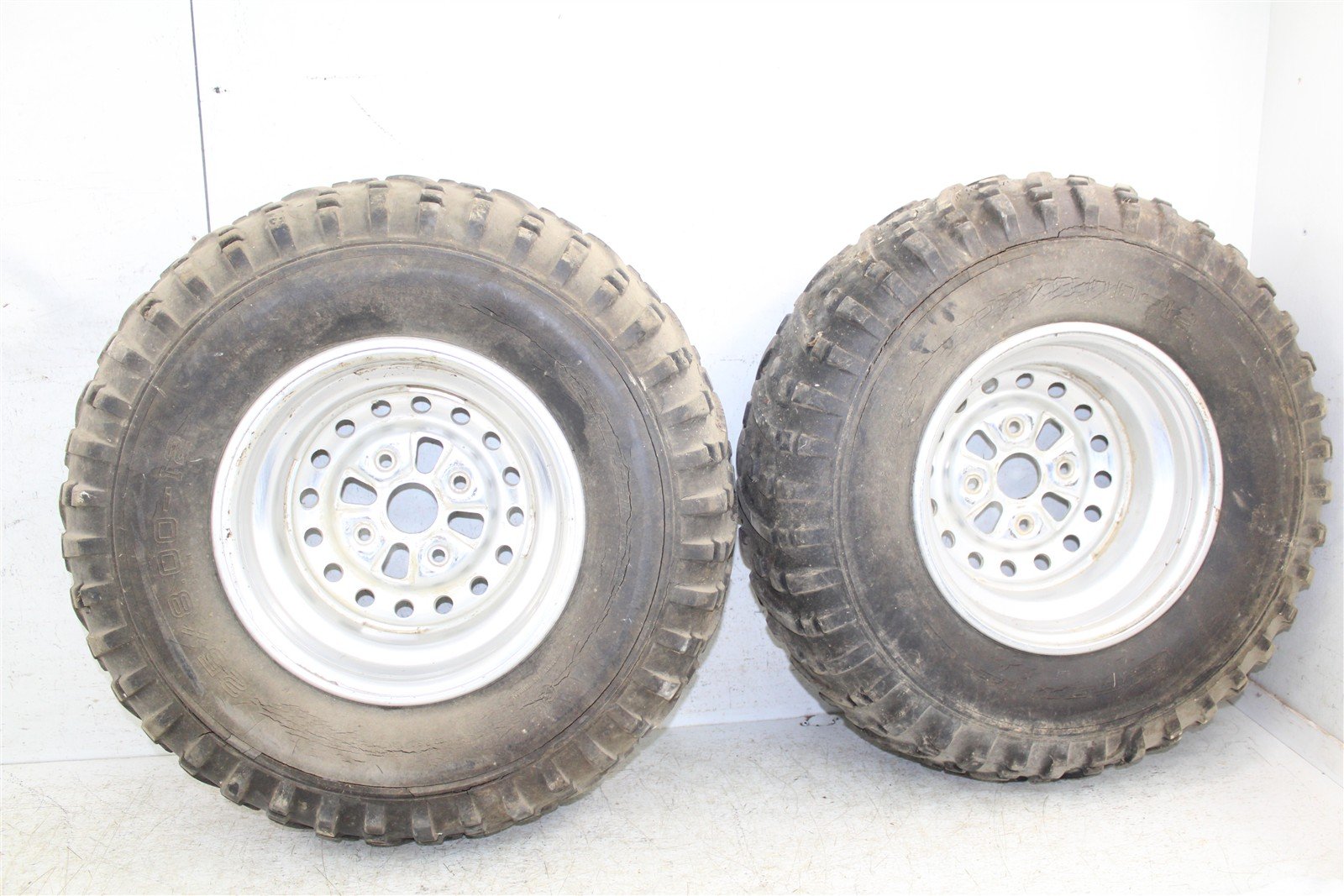 2001 Honda Foreman Rubicon 500 FA Front Wheel Set Rims 11108