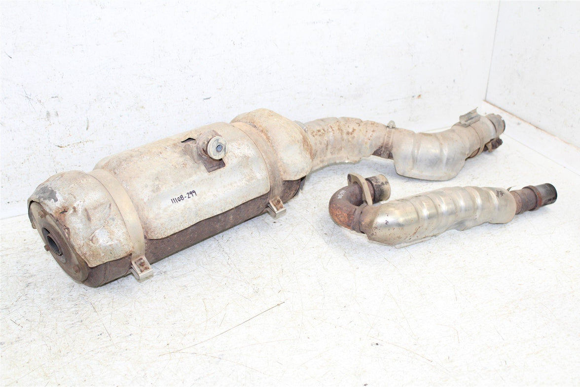 2001 Honda Foreman Rubicon 500 FA Exhaust Head Pipe Silencer Muffler 11108