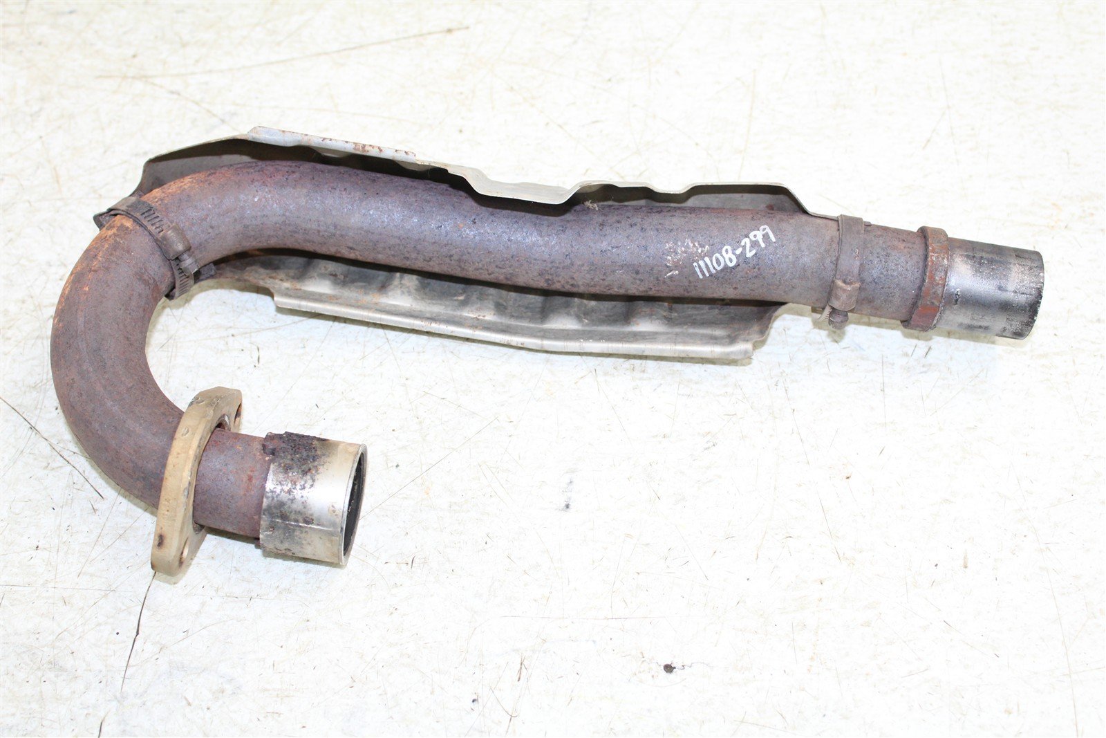 2001 Honda Foreman Rubicon 500 FA Exhaust Head Pipe Silencer Muffler 11108