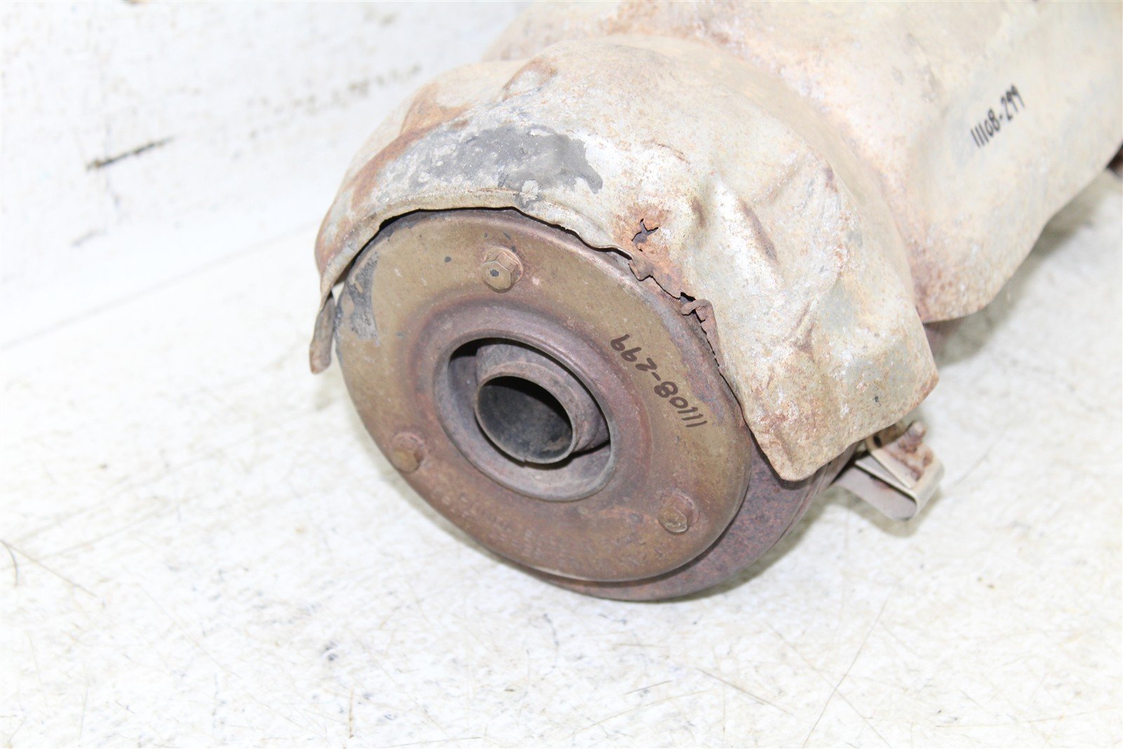 2001 Honda Foreman Rubicon 500 FA Exhaust Head Pipe Silencer Muffler 11108