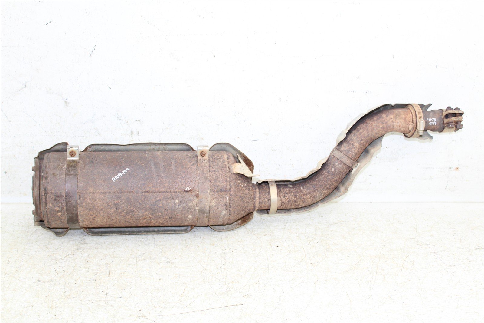 2001 Honda Foreman Rubicon 500 FA Exhaust Head Pipe Silencer Muffler 11108
