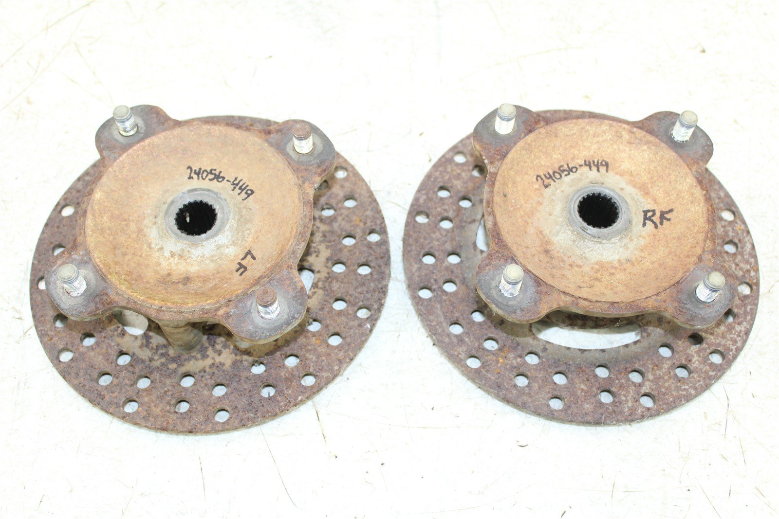 2001 Kawasaki Prairie 300 4x4 Front Hubs Brake Rotors 24056