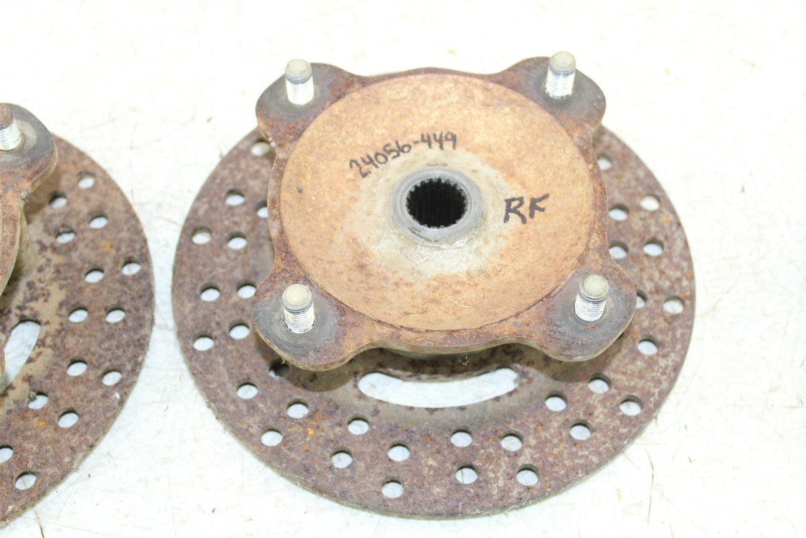 2001 Kawasaki Prairie 300 4x4 Front Hubs Brake Rotors 24056