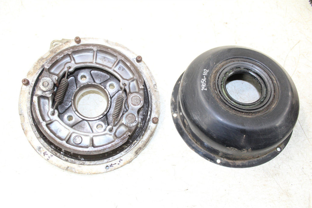 2001 Kawasaki Prairie 300 4x4 Rear Brake Drum Backing Plate Panel w/ Cover 24056